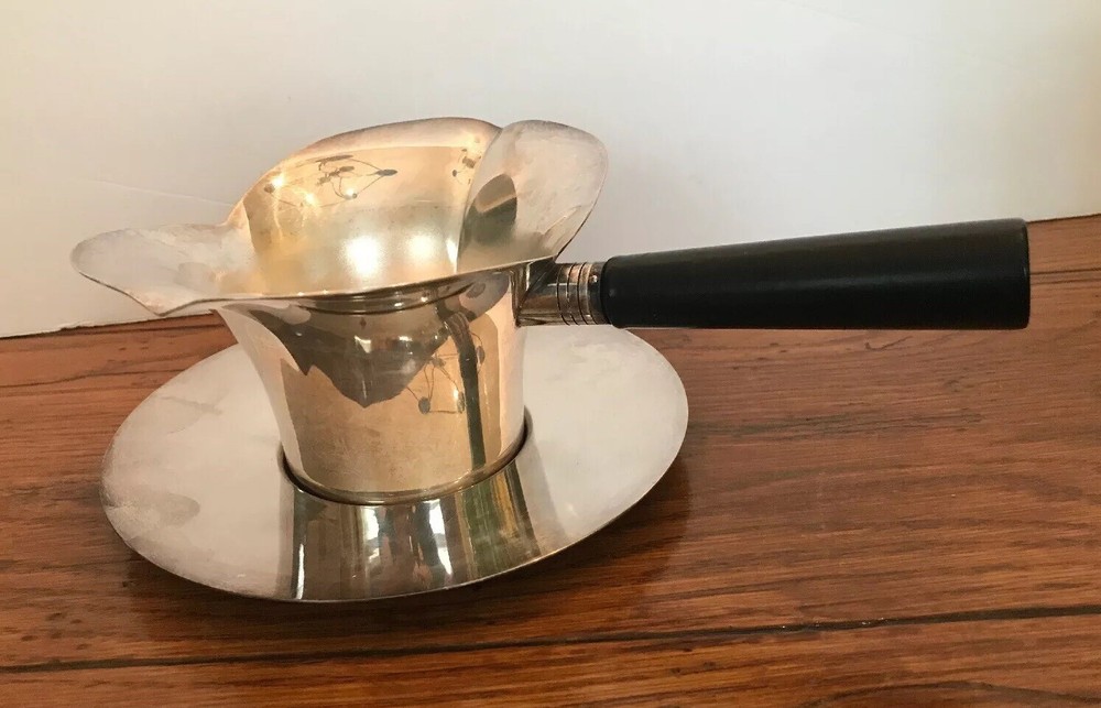 FB Rogers Silver co 1883 Double Sided Sauce Server No. 856 & Bottom Plate