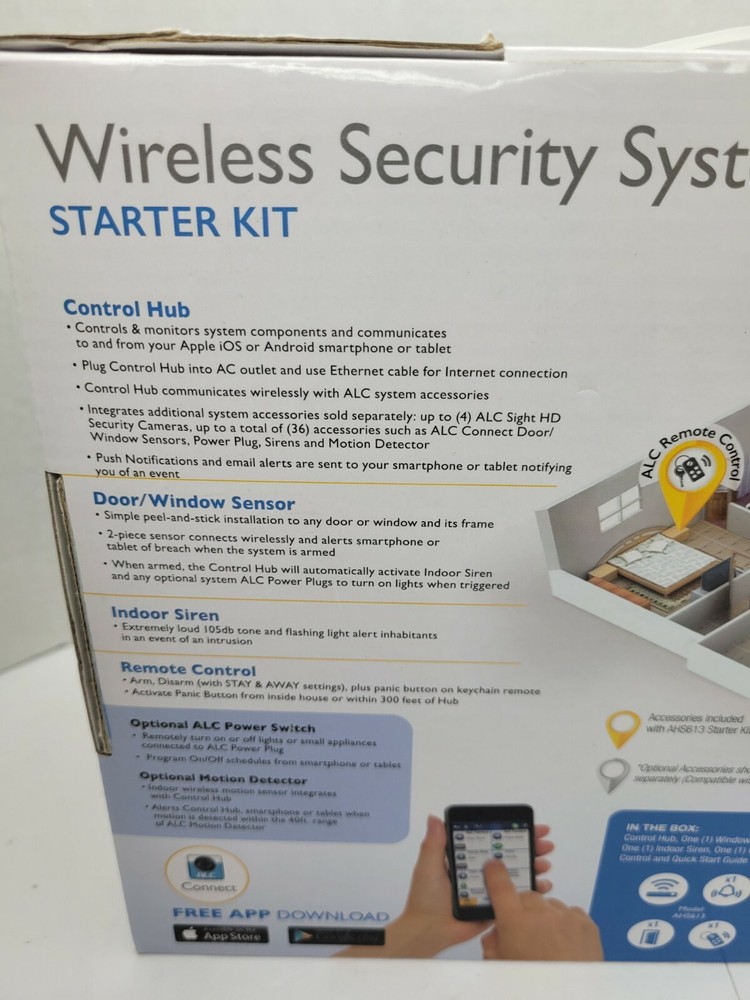 ALC-AHS613 Home Wireless Security System Starter Kit by ALC Used