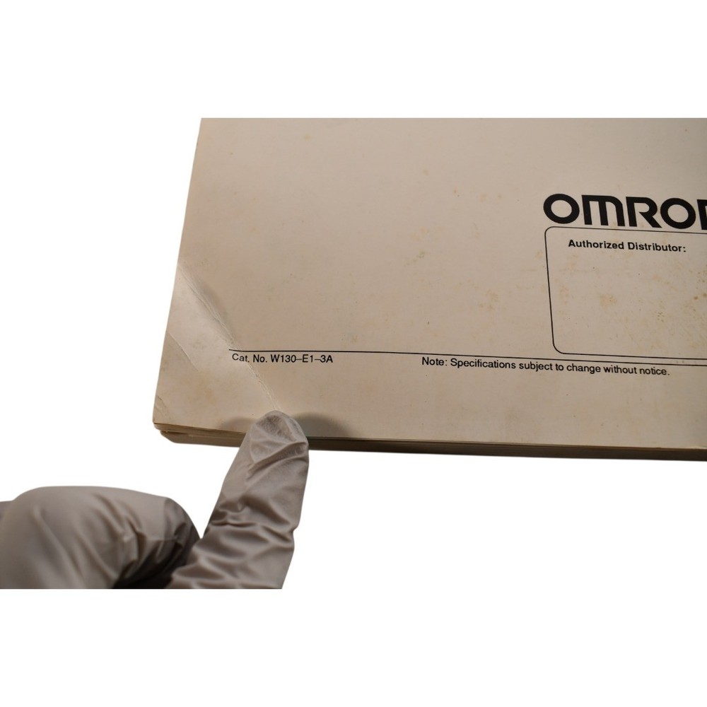 Omron C200H CPU01-E/03-E/11-E Operation Manual W130-E1-3A