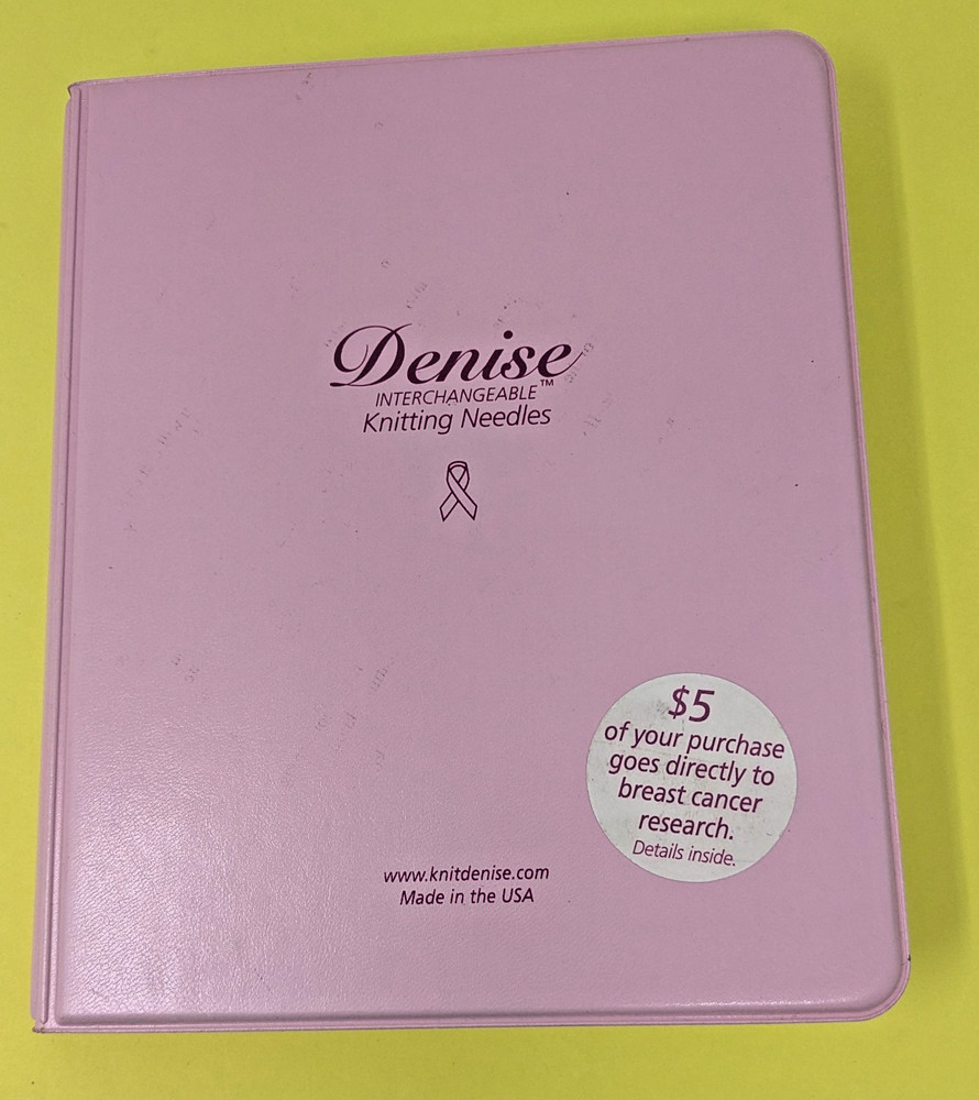 Denise interchangeable knitting needles 2 sets in case READ incomplete