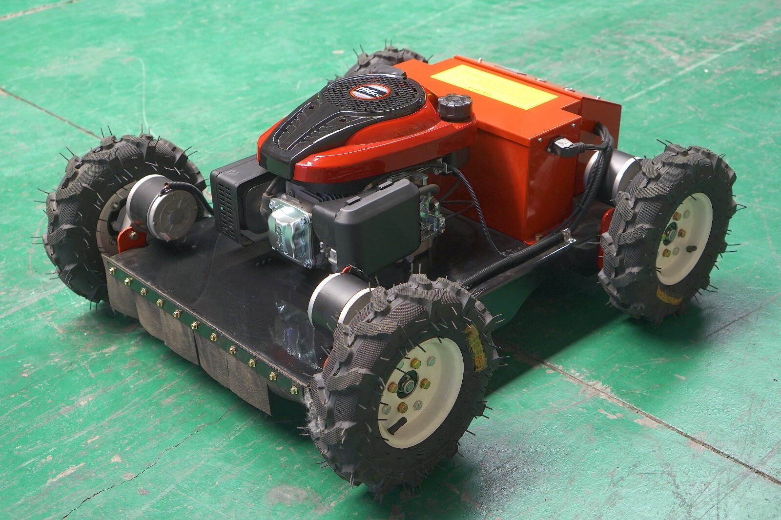 Remote control lawn mower with adjustable mowing height Limited time offer