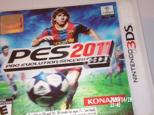 PES 2011 Pro Evolution Soccer 3D Nintendo 3DS Case ONLY- No game / Lenticular