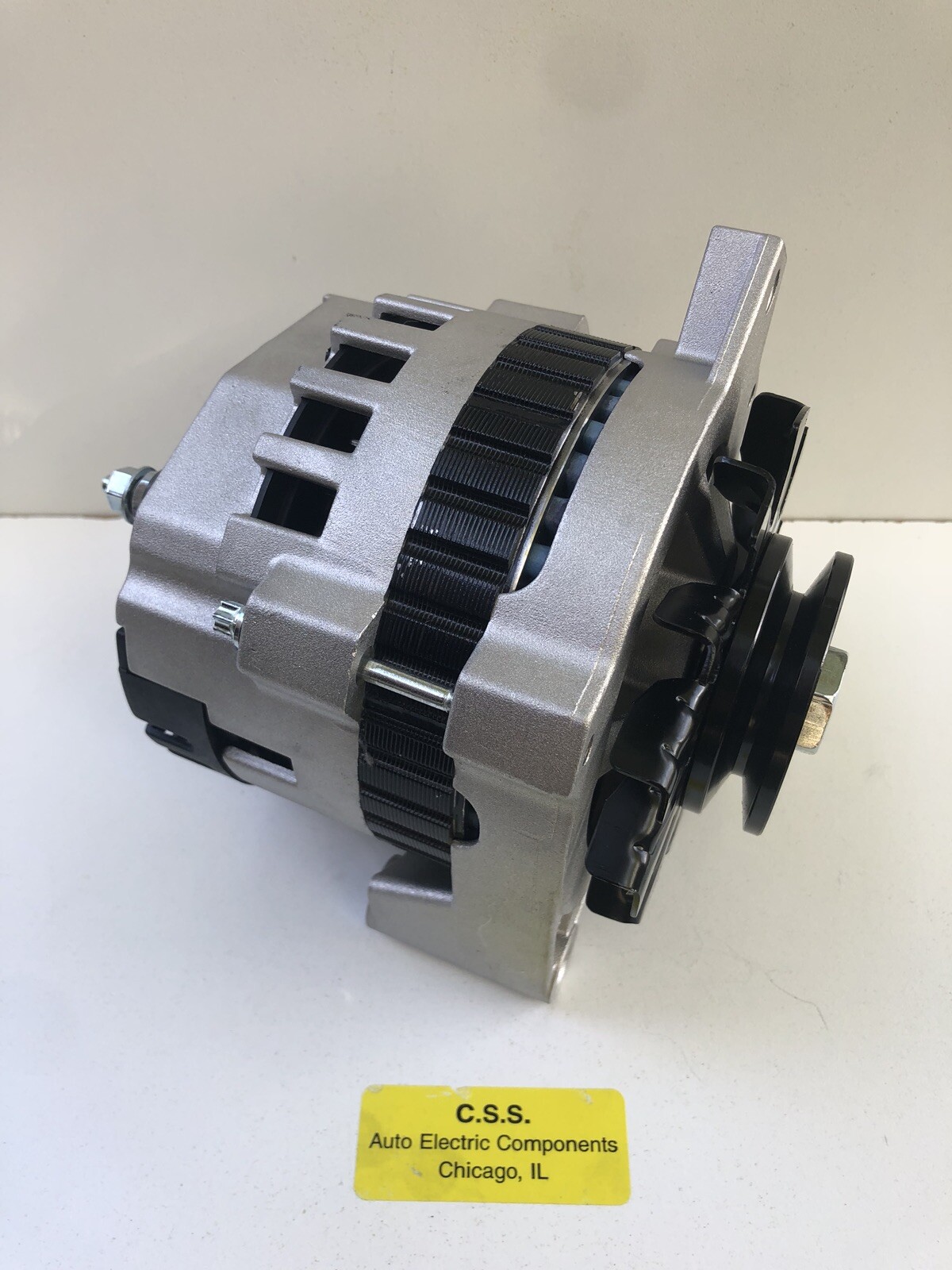 250AMP HIGH OUTPUT ALTERNATOR REPLACES DELCO 10SI,12SI CHEVROLET V-PULLEY,1 wire