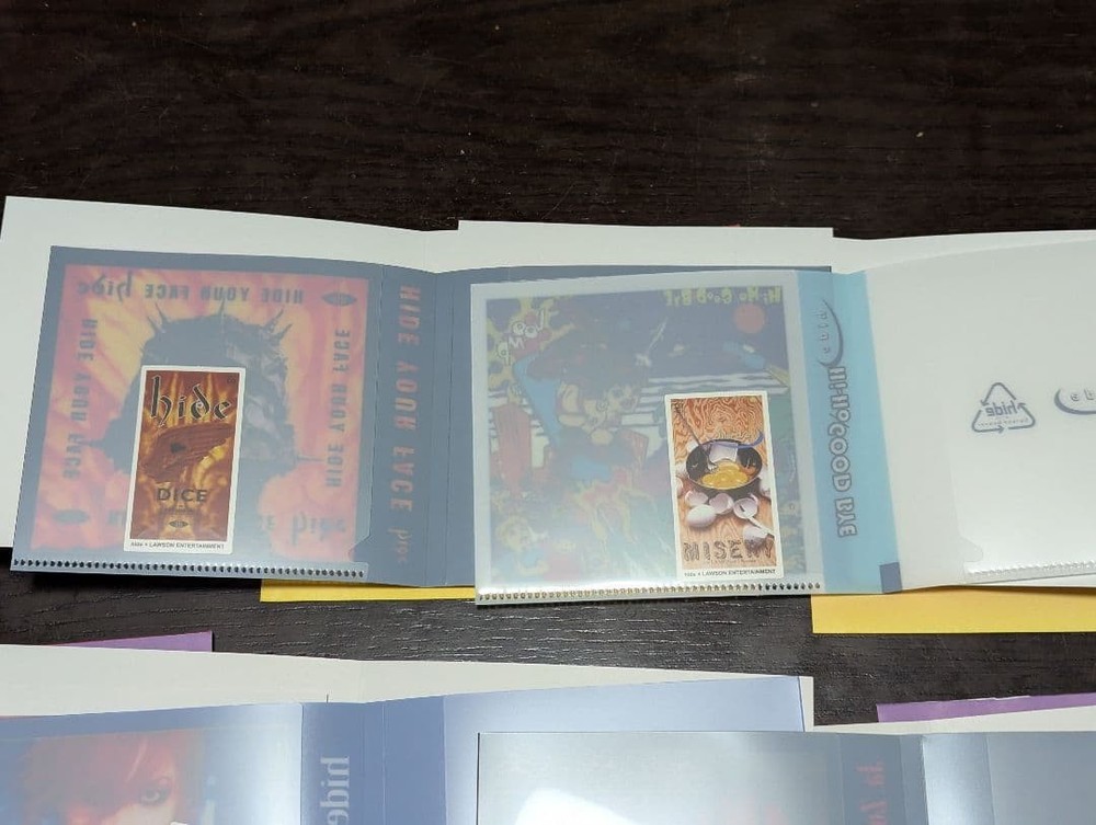 hide lottery E prize CD size clear file & sticker set