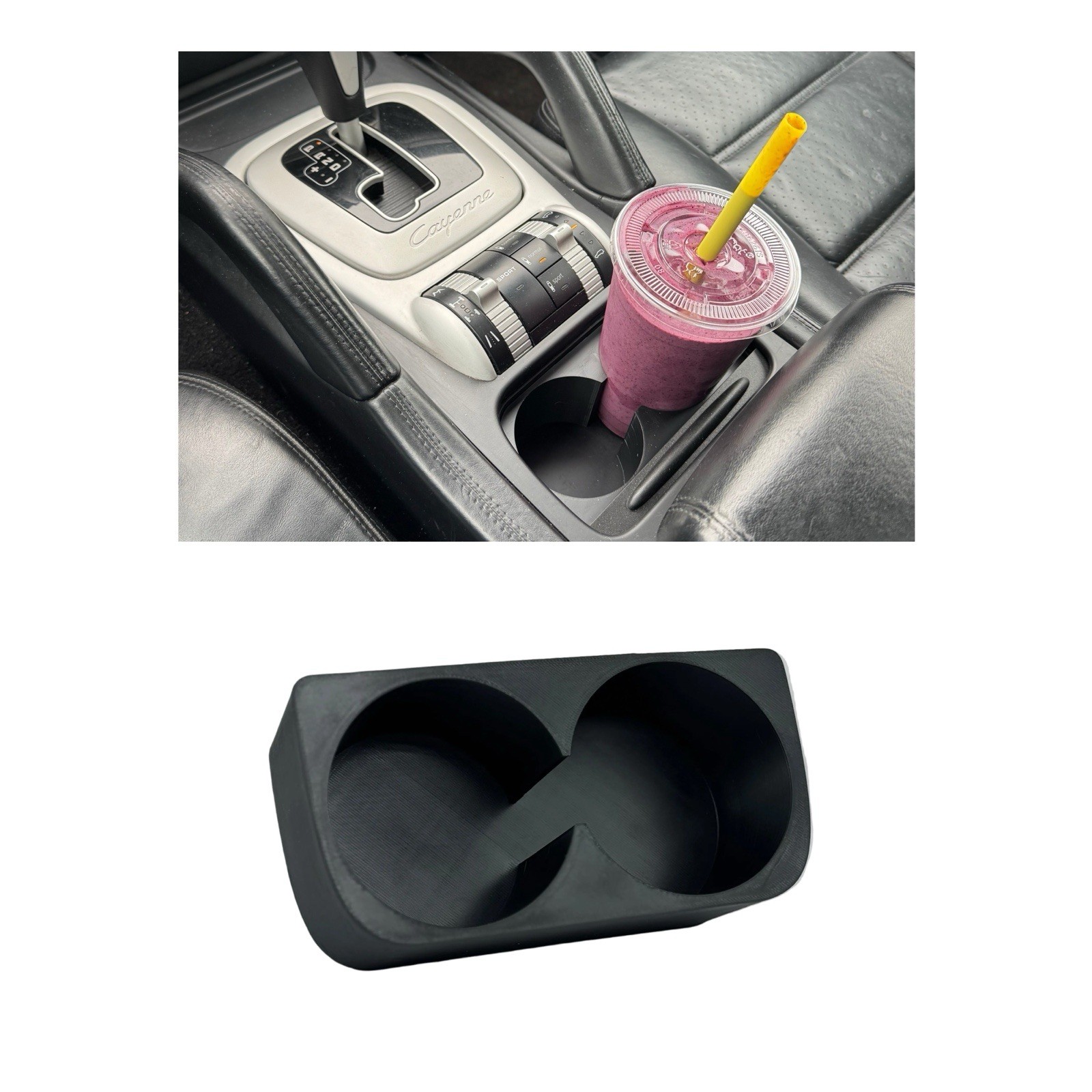 Porsche Cayenne 955 957 Dual Cup Holder Insert  2003-2010