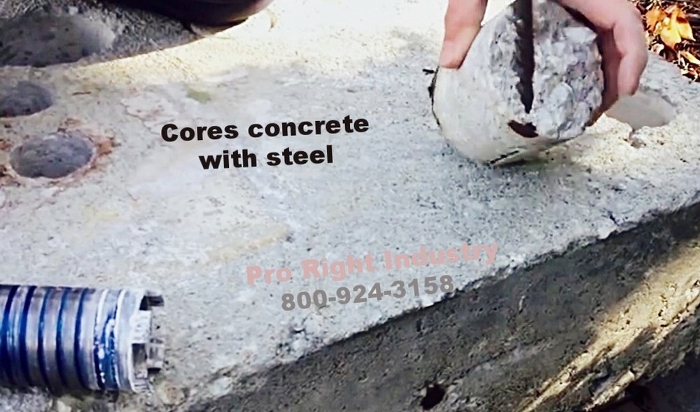 2", 2.5" & 3" Dry Core Bit with sds max shank adapter & pilot bit