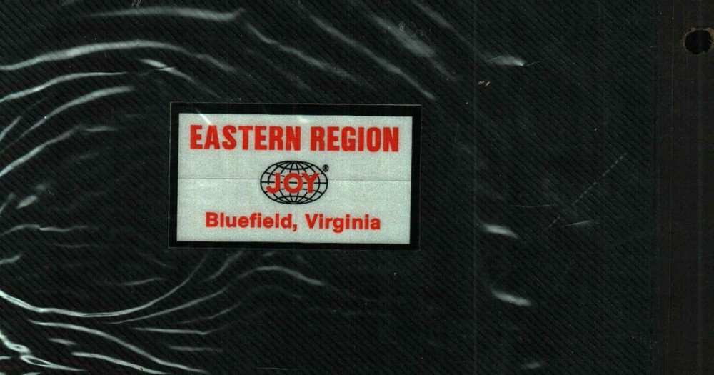 NICE EASTERN REGION JOY COAL MINING STICKER # 494
