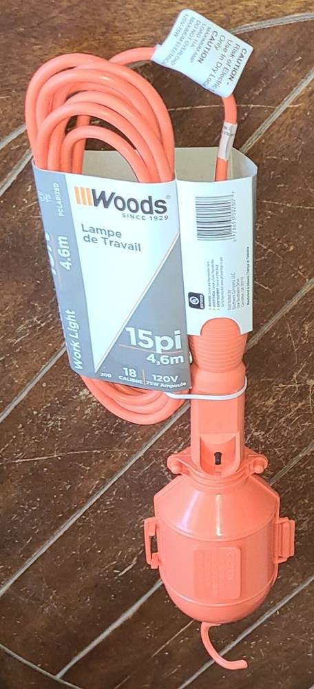 WOODS 15ft Corded Work Light #200