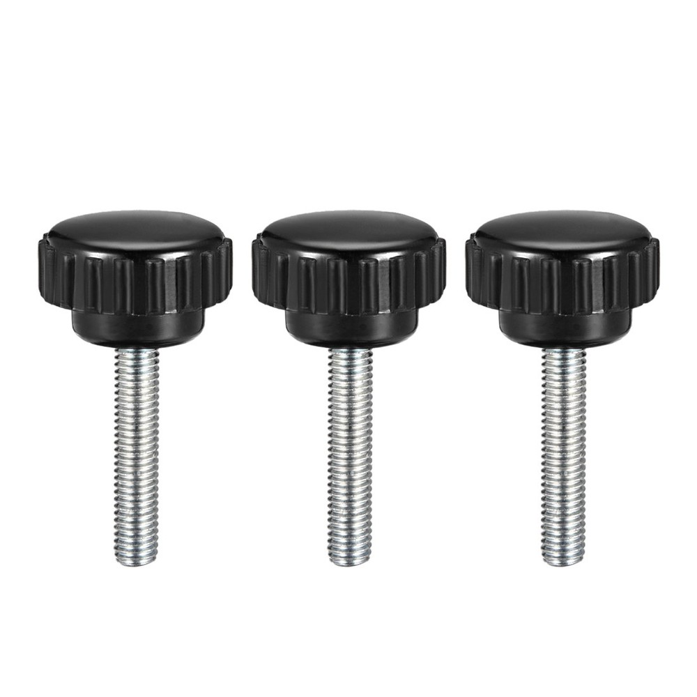 M5 x 25mm male thread knurled locking knobs 3 pcs