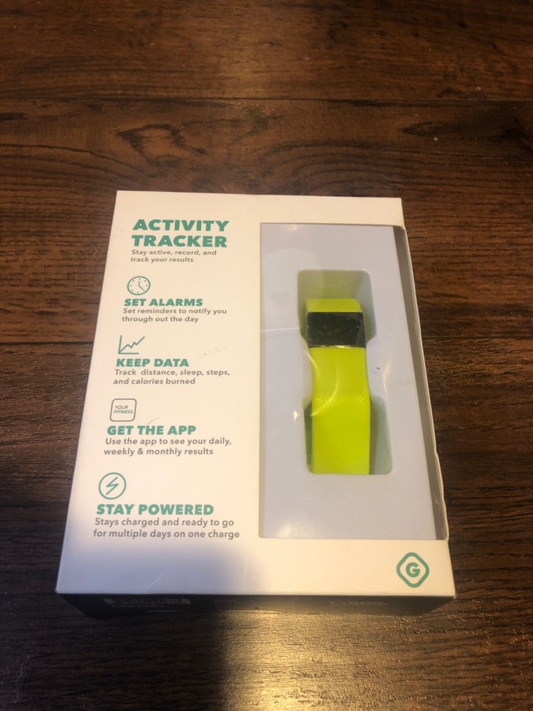 GEMS Activity Tracker, iOS Android Bluetooth Distance Calorie SleepTracker Green
