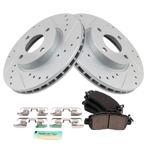 Front Brake Pad and Rotor Set Ceramic G Coated BKA48105 Performance Ceramic