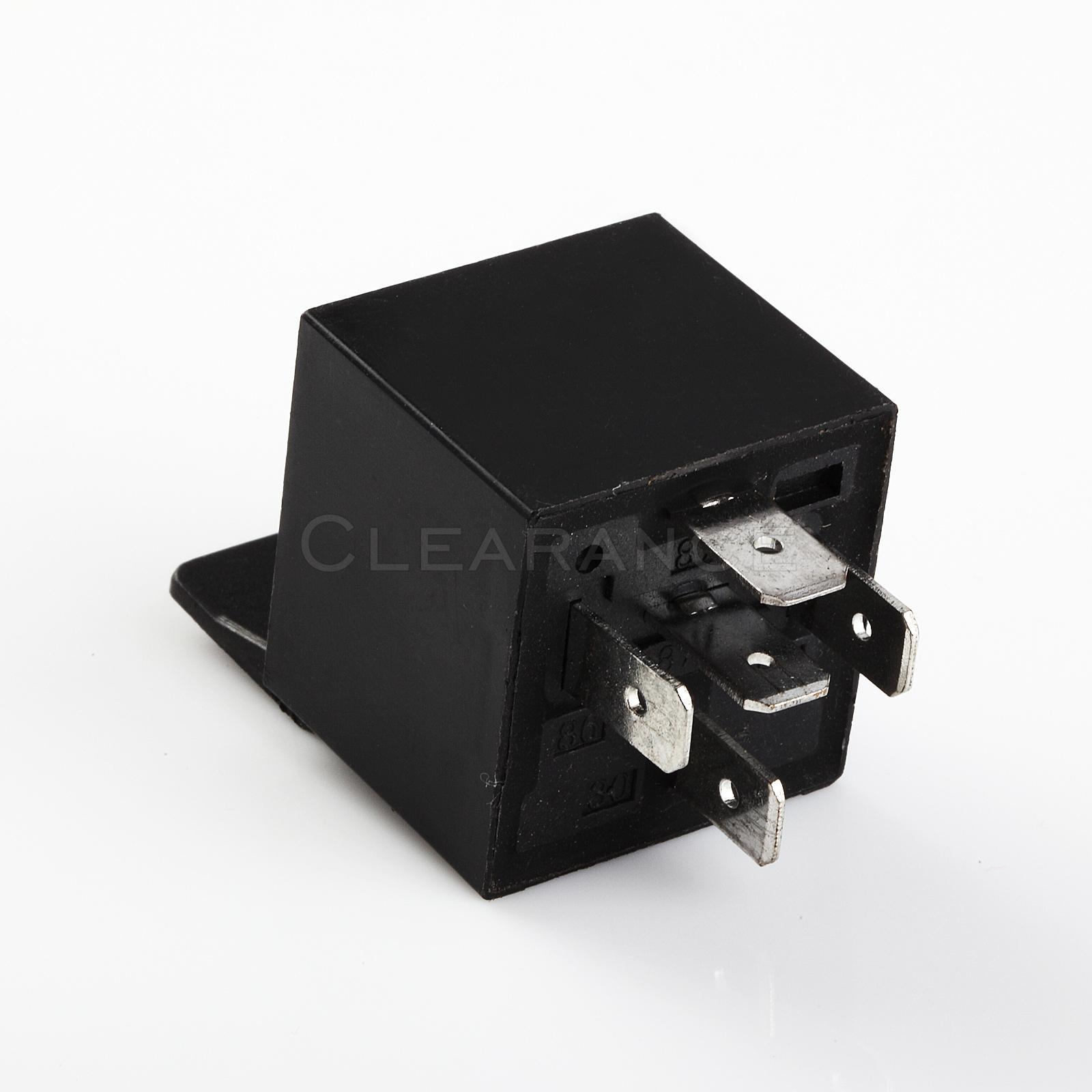 MAS POWER RELAY WITH EPOXY 30/40 AMP 12V 5 PRONG RELAY PLASTIC MOUNT