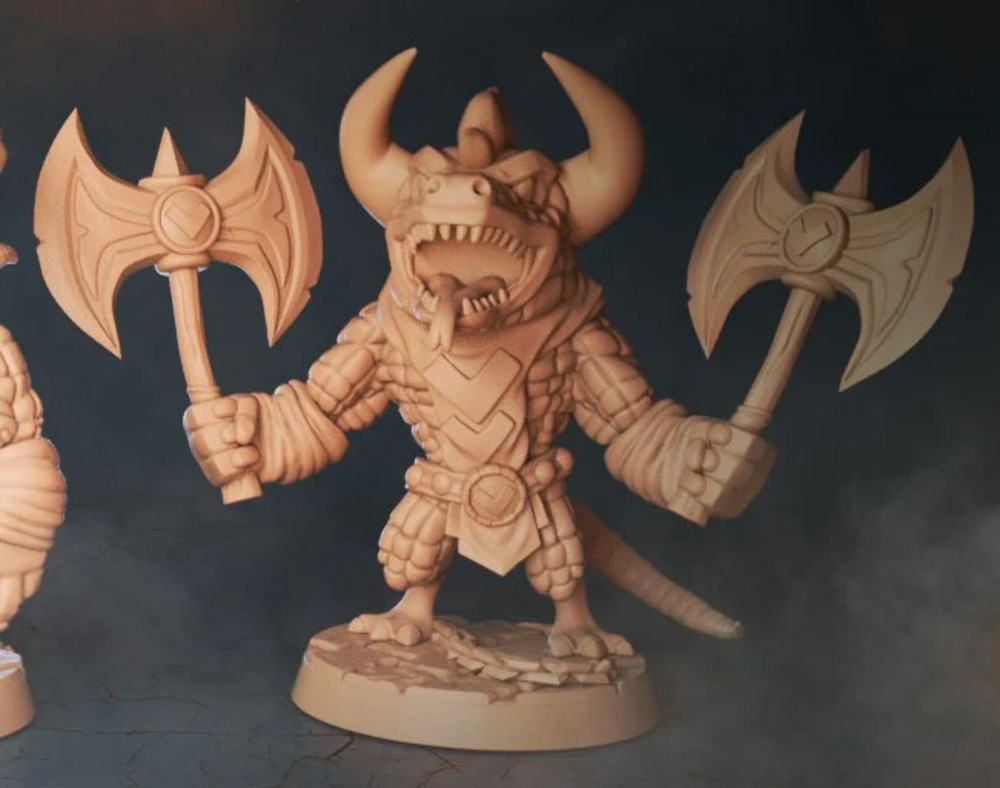 Chibiatures - Dragonkin Dual Axe