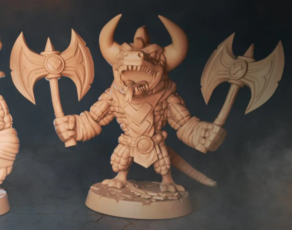 Chibiatures - Dragonkin Dual Axe