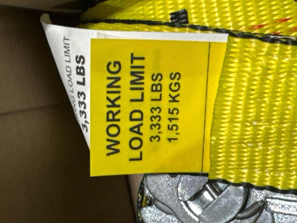 2"X30' Ratchet Strap with Flat Hook 2 Pack