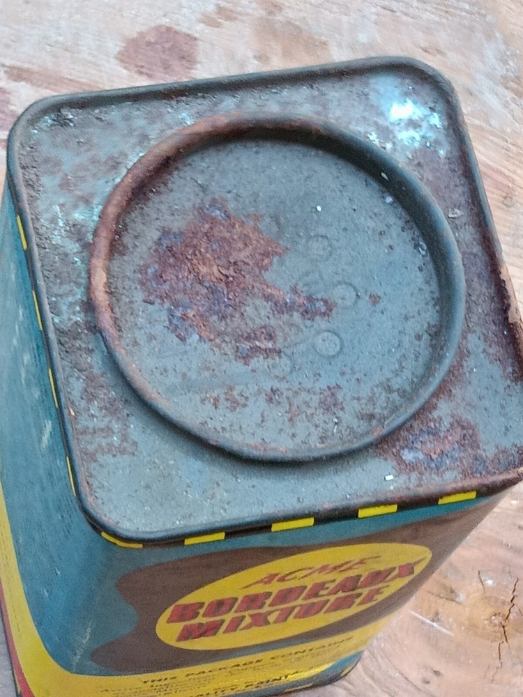 Vintage Acme Bordeaux Mixture Container