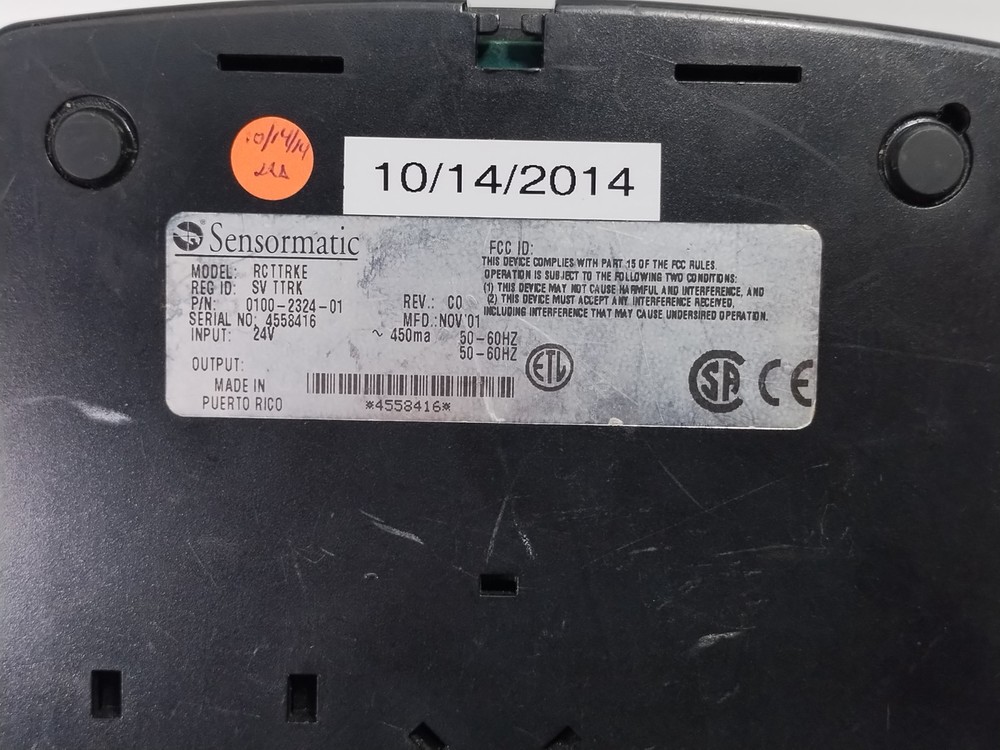 Sensormatic RCTTRKE Touch Tracker for VM96 Matrix Switch 0100-2324-01 *READ*