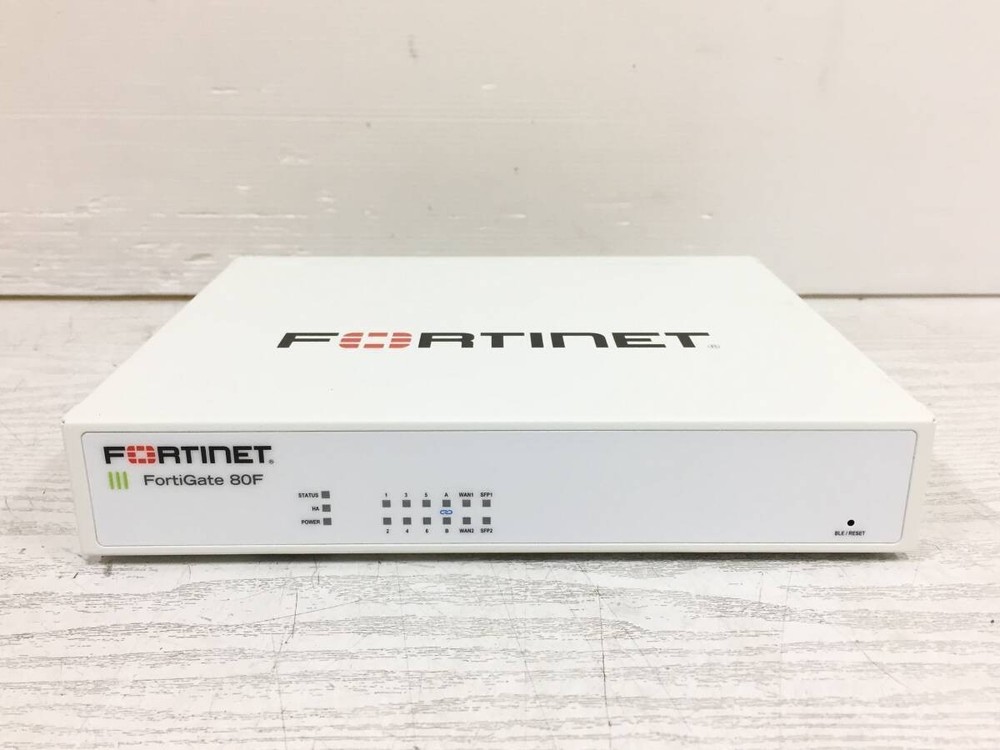 Fortinet Fortigate 80F Network Security Firewall Initialized FG-80F w/Adapter JP