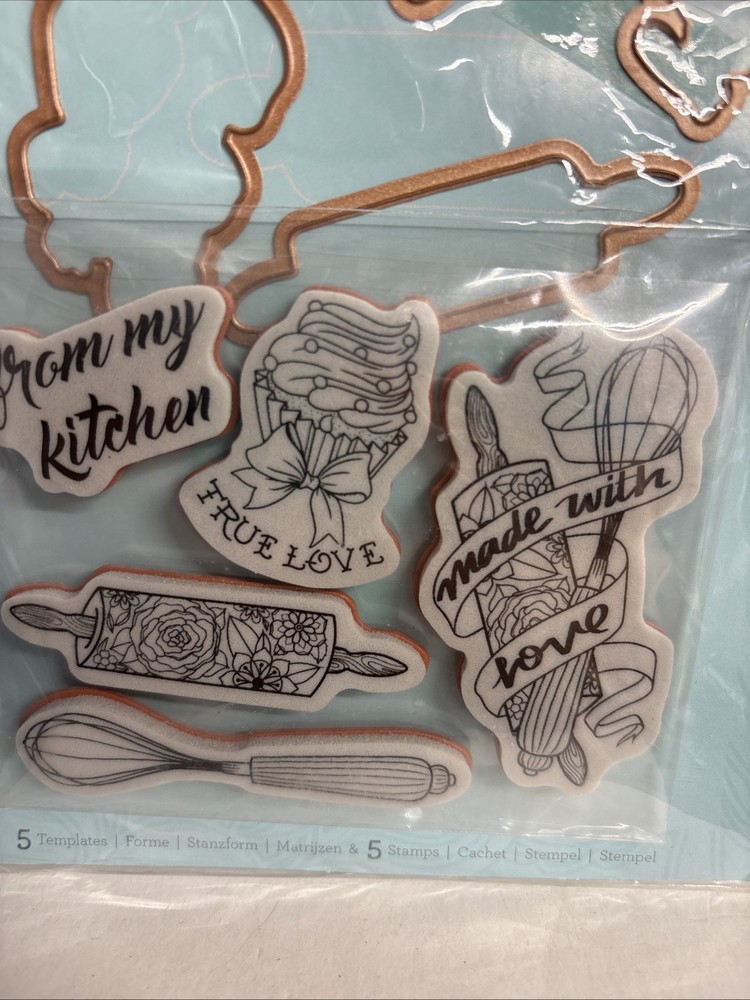Spellbinders Stamp & Die Template Set KITCHEN COLLECTION SDS-074