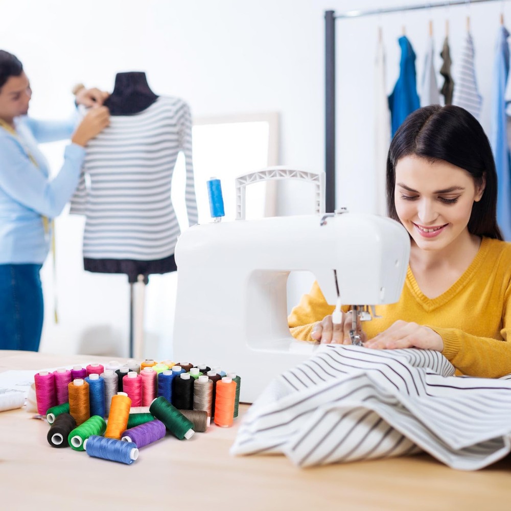 60 Rolls Sewing Threads Kit, 400 Yard per Polyester Thread Spools, All Purpos...