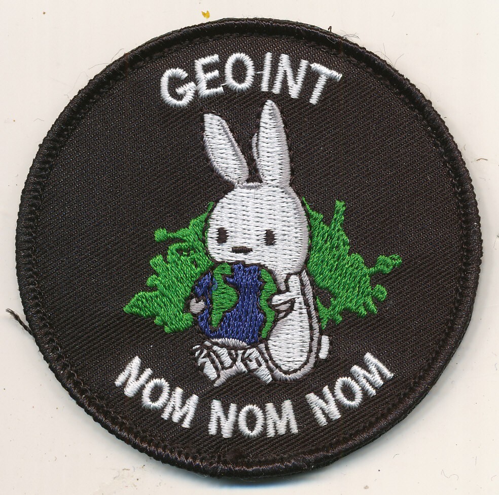 National Geospatial-Intelligence Agency NGA Bunny Nom Nom patch current