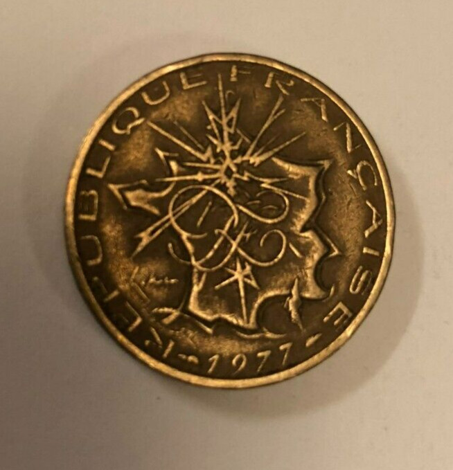 10 Francs French Coin 1977