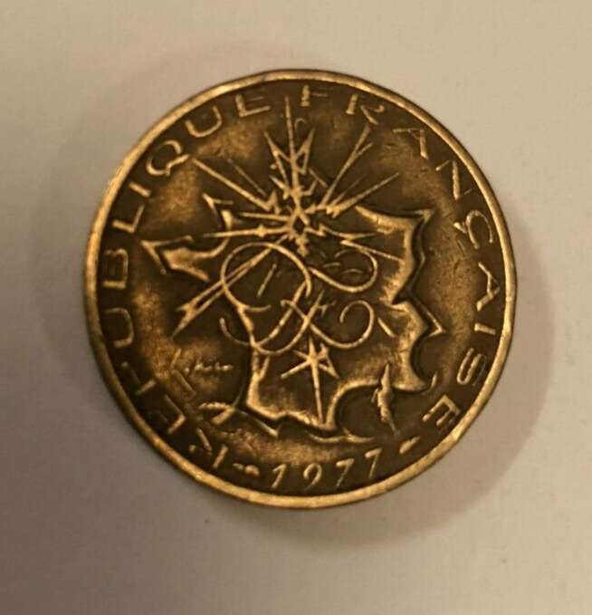 10 Francs French Coin 1977