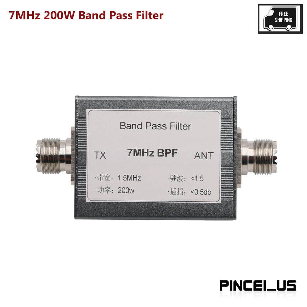 7MHz 200W Band Pass Filter Anti-Interference Improved Receiving Sensitivity pe66