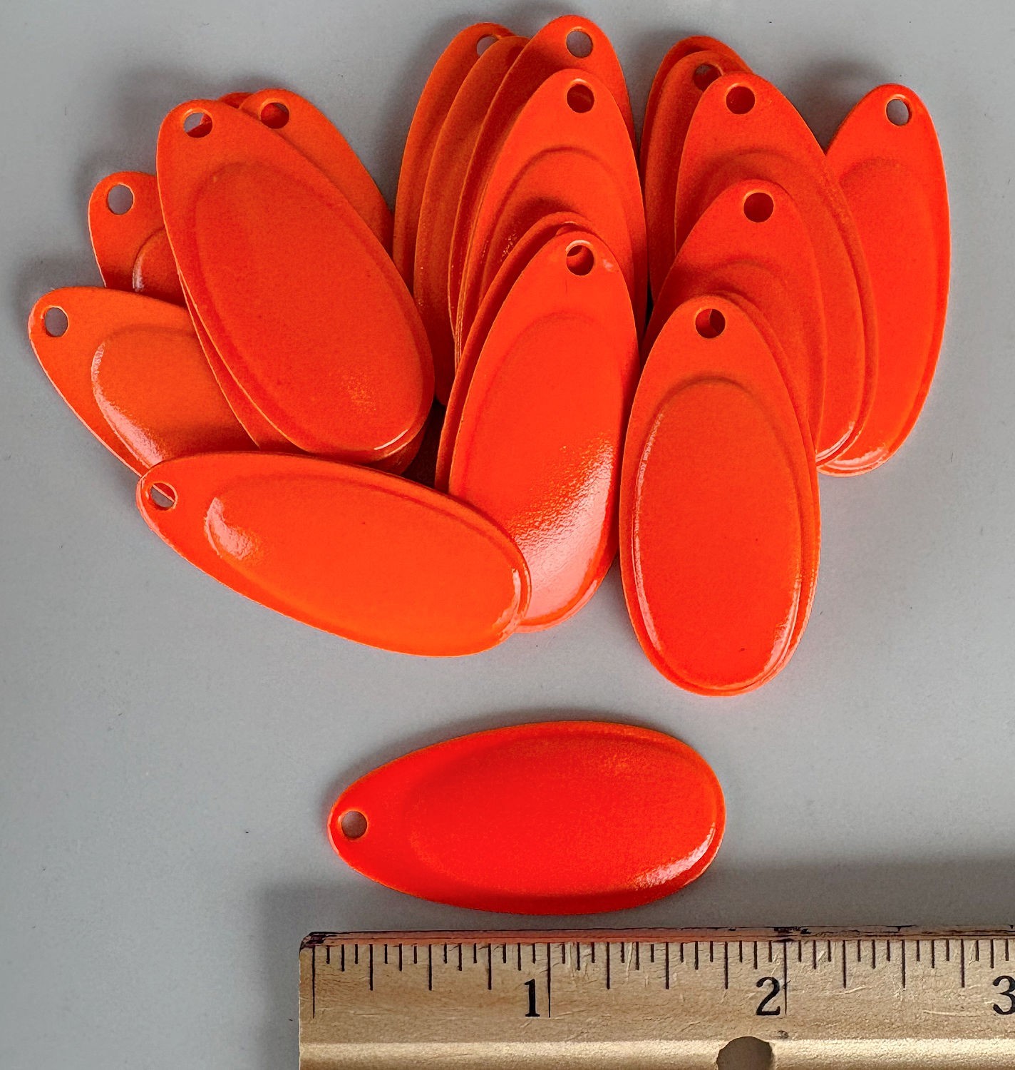 Pkg of 25 each Size 5 Premium .032 gauge French Blades/Glow (Luminous) Orange