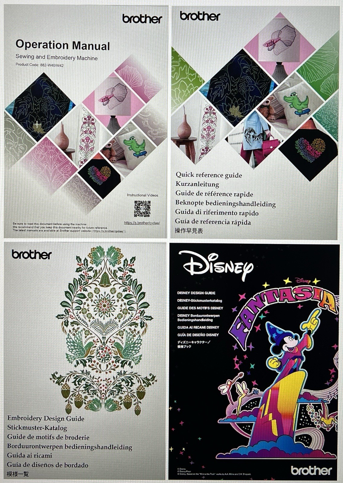 Brother Aveneer Ev1-LE Manual Limited Edition: Bundle 4 Books, Full Color