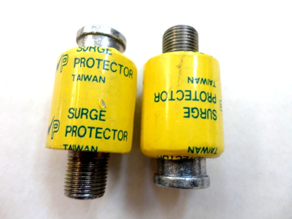 2 Pc. Inline F Coaxial Cable Surge Protector Suppressor, Surgender,