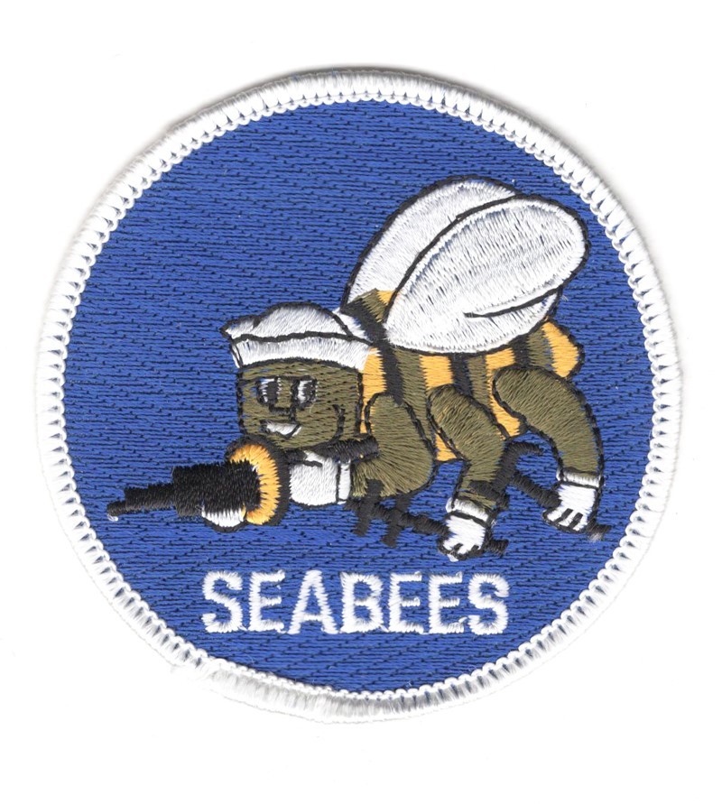 USN Patch Patch: Navy Seabees (Construction Battalions - CB) - 3", modern