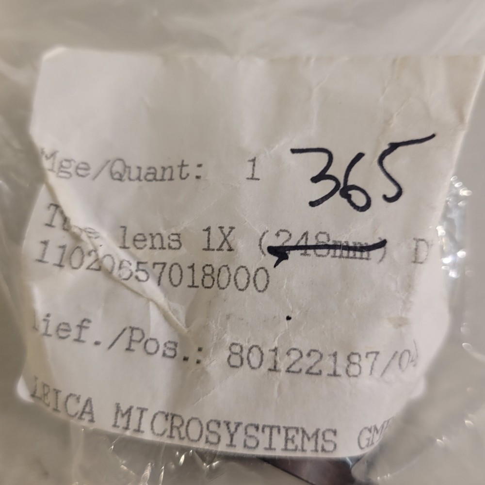 Leica Microsystem 365mm UV Geeignet Suitable Microscope Optical Lens Ultraviolet