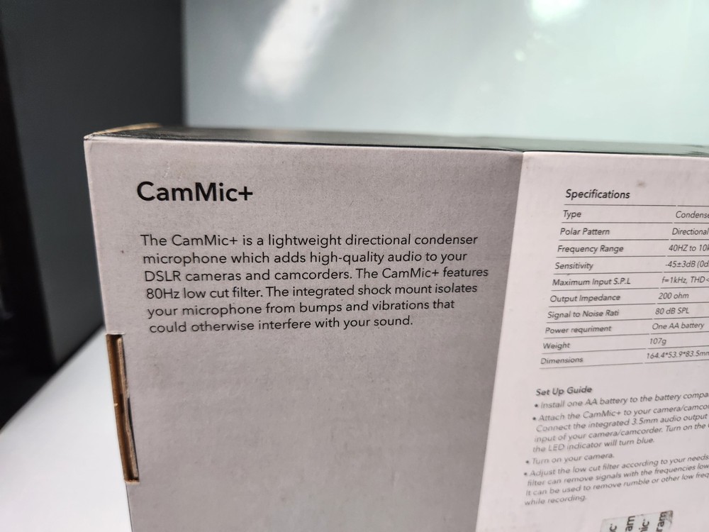 Saramonic CamMic+ Lightweight On Camera Microphone