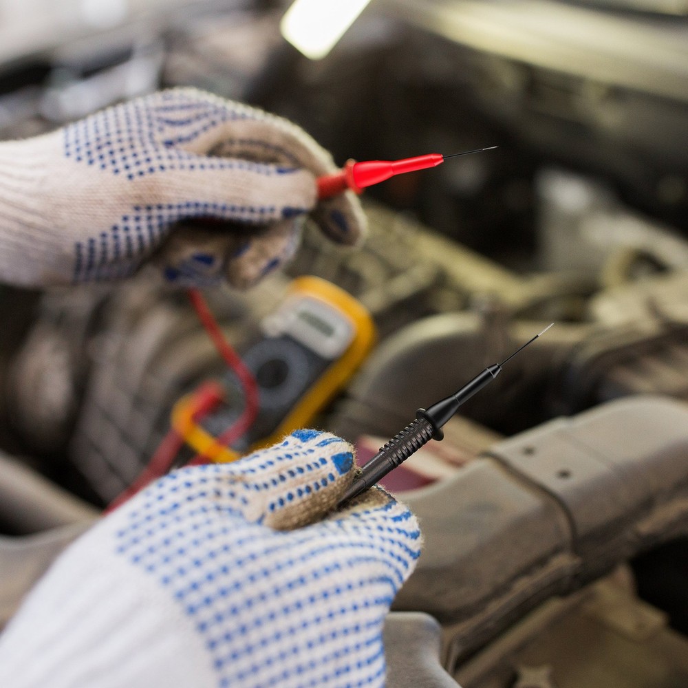 2pcs Car Multimeter Test Probe Pins Wire Piercing Needle Tip For Socket Plug