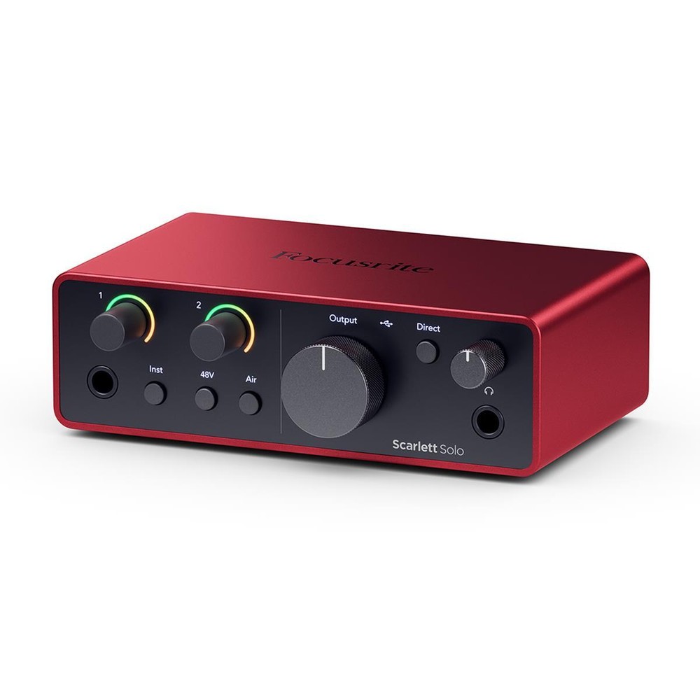 Focusrite Scarlett Solo 4th Gen USB Interface with Software Suite