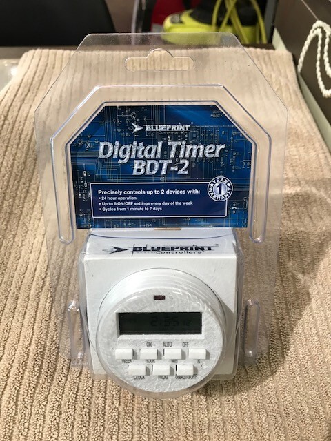 BLUEPRINT CONTROLLERS DIGITAL TIMER BDT-2 MODEL: BDT602 NEW IN PACKAGE