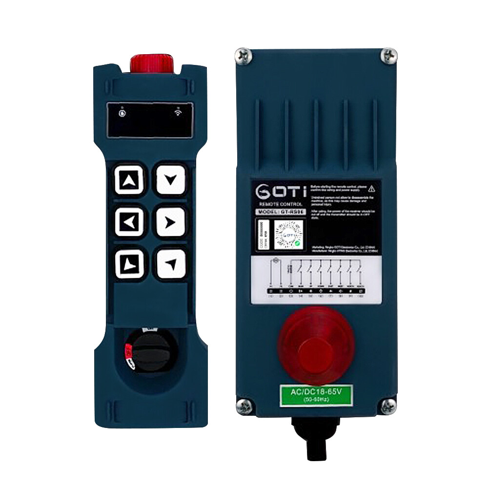 6 Channels Transmitter & Receiver Crane Hoist Industrial Remote Control IP65
