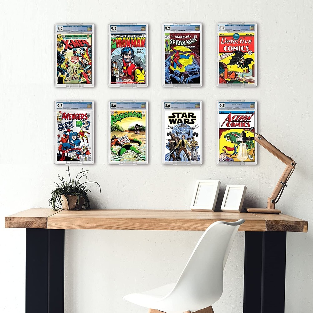 20 Pack Comic Book Display Shelf Slab Wall Mount Kit