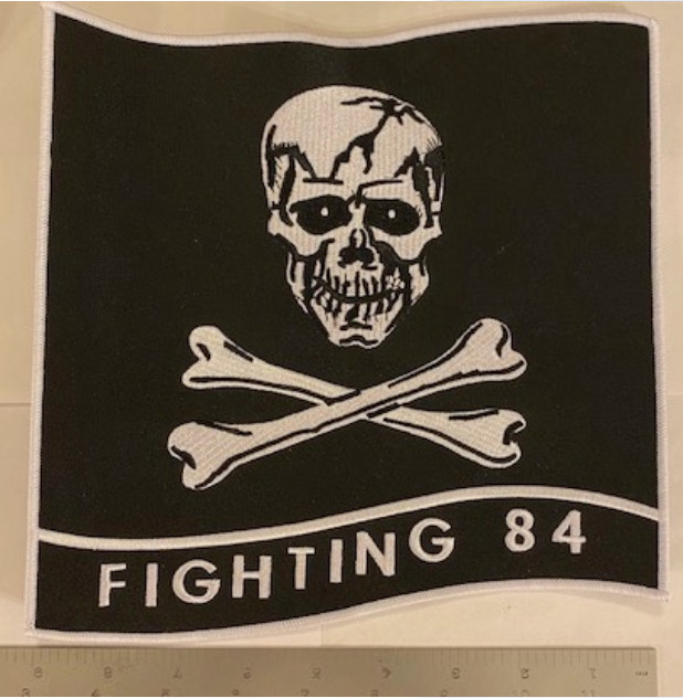 9.5" NAVY FIGHTING 84 VF-84 SQUADRON EMBROIDERED PATCH