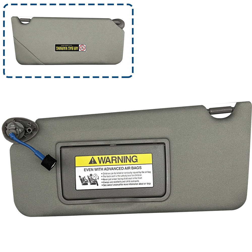 Driver Side Sun-Visor Assembly Gray For 2013-2017 Honda Accord 83280T2FA52ZB
