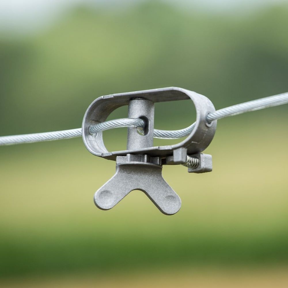 Lehman's Complete Clothesline Set, Stranded Wire Clothesline and Zinc Pulleys