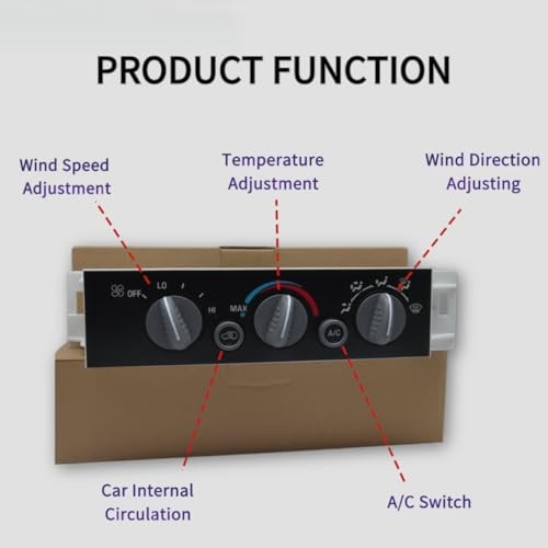 599-007 Climate Control Module A/C Heater Air Conditioning Panel Compatible