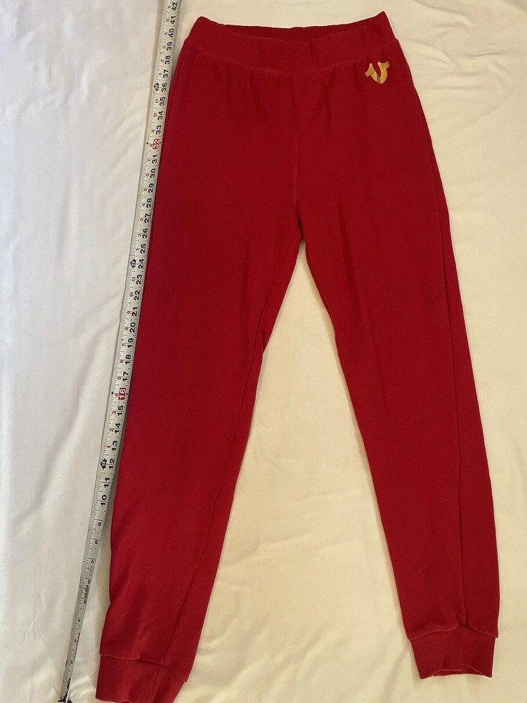 red true religion sweatpants