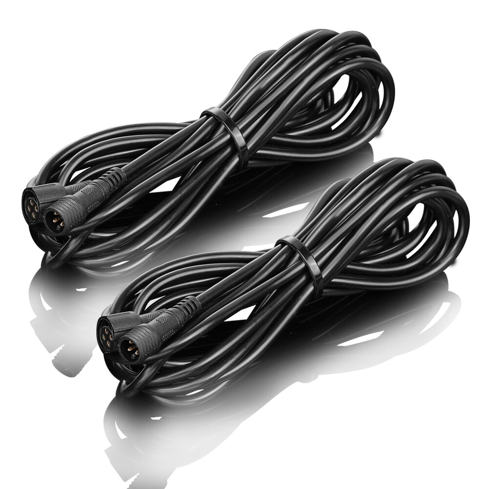 4pcs 4 Pin RGB Rock Light Extension Cable Wire Cord For UTV RGB LED Rock Lights