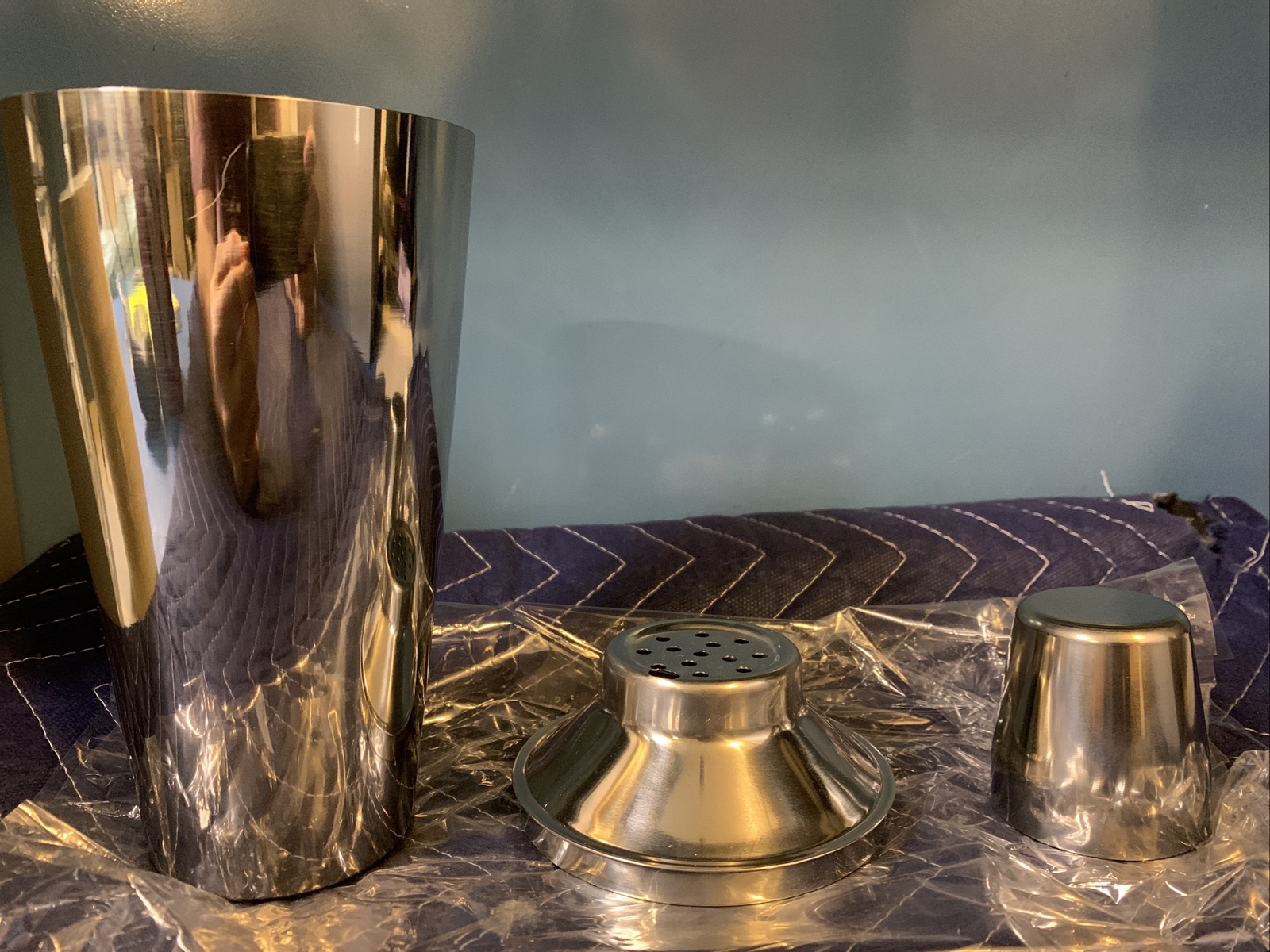 NEW American Metalcraft CSJ174 28 oz Stainless Bar Cocktail Shaker Set