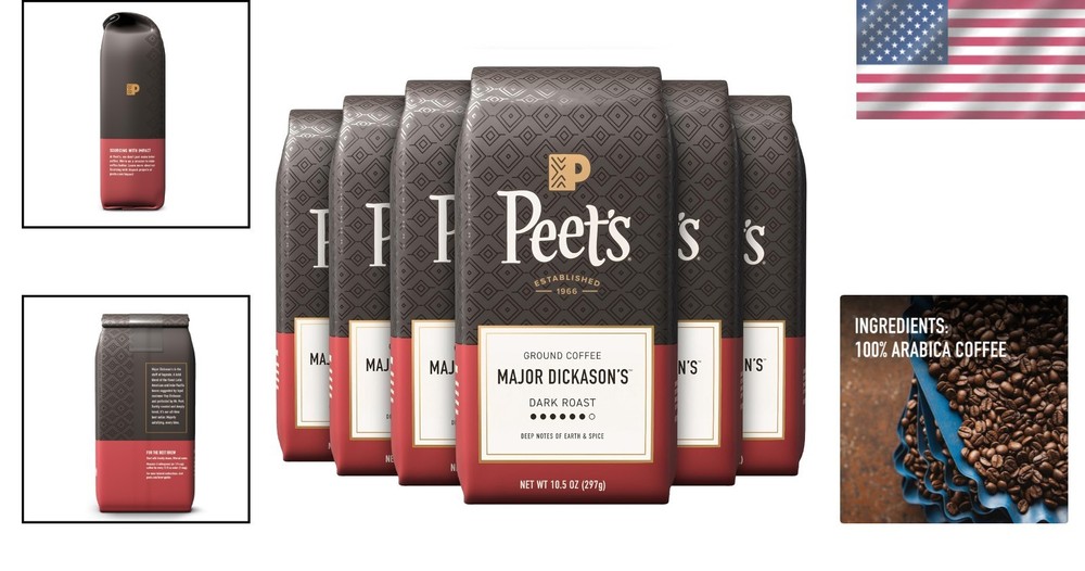 Major Dickason's Blend Ground Coffee, 6-Pack