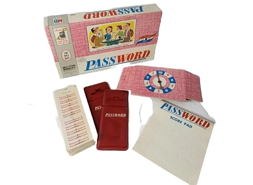 PASSWORD GAME, VOLUME , 1964, MILTON BRADLEY, #4260, COMPLETE EDITION
