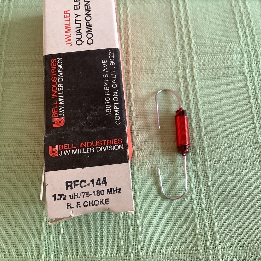 Miller RFC-144 Frequency Selective Choke 75-180 MHz 1.72 uH