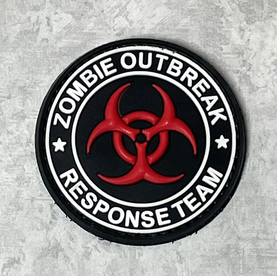 Zombie Outbreak Response Team Tactical PVC Patch, Morale Hook Back Rubber Patch